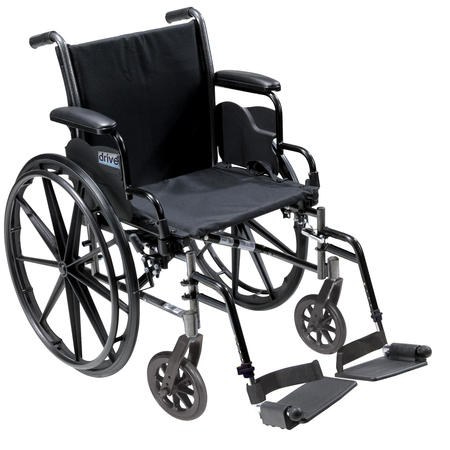 DRIVE MEDICAL Cruiser III Light Weight Wheelchair - 20" Seat k320dda-sf